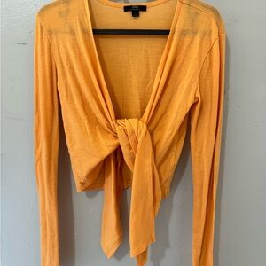 Emu Orange Tie-Front Top